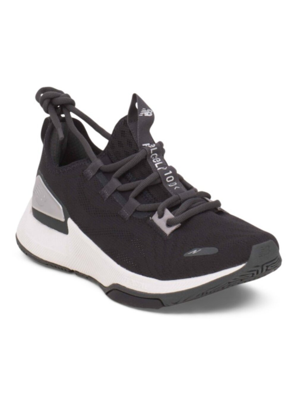 NEW BALANCE Men's Black 100 V2 Launch Training Sneakers with Brand Logo Accent